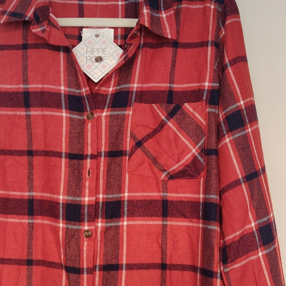 Hippie Rose Tops - 🍩 HIPPIE ROSE Plaid Flannel 🍩 | M